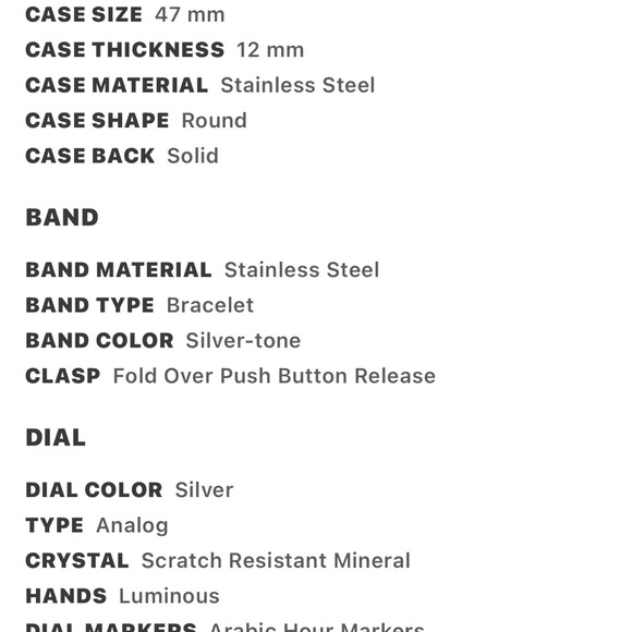 Chronograph Quartz Silver men’s Michael Kors Watch - Picture 5 of 5